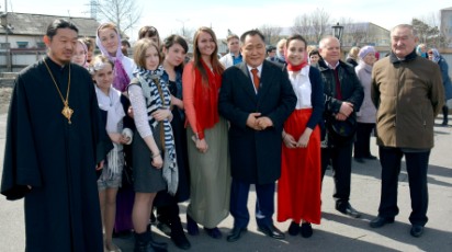 Глава Тувы принял участие в пасхальных торжествах в Кызыле