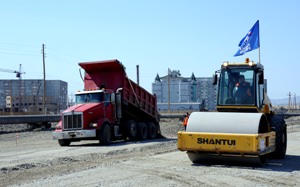 В столице Тувы полным ходом идет реконструкция крупной  автомагистрали