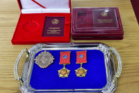 Глава Тувы вручил государственные награды военнослужащим 55 отдельной мотострелковой бригады (горной)