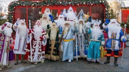 Тувинский Соок Ирей побывал на слёте Дедов Морозов в Москве