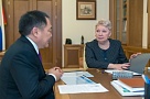 Глава Тувы Шолбан Кара-оол встретился с министром образования и науки России Ольгой Васильевой