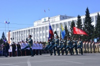 Кызыл, 9 мая-парад Победы