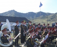 Военный оркестр Минобороны России в районах Тувы исполняет программу мирового уровня (фото Ч. Саая)