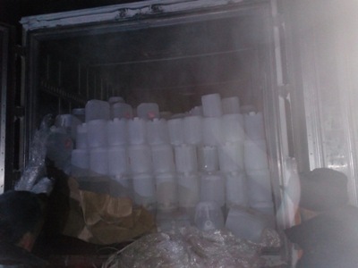 В Туве задержали грузовик с 10 тоннами контрафактного спирта