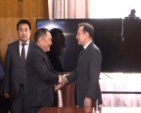 Рабочая встреча с Министром внешних сношений Монголии г-ном Д. Цогтбаатаром.