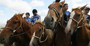 В Улуг-Хемском районе Тувы состоялись конные скачки в честь юбилеев республики