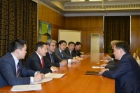 Официальная встреча Главы Тувы Ш. В. Кара-оола с премьер-министром Монголии Норовыном Алтанхуягом