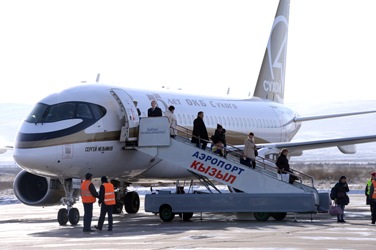 В Туву ожидается прибытие второго пробного рейса самолета «Сухой Суперджет 195 Б»