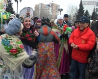 Празднование Масленицы в Кызыле