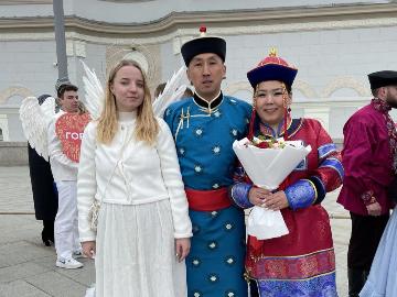 Бүгү-российжи Куда-дой фестивалында Тывадан аныяктар салым-чолун доңнаштырган