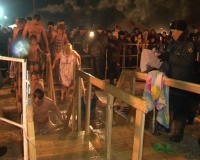 Крещенские купания в Туве прошли в атмосфере радостного оживления