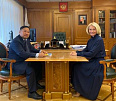 Виктория Абрамченко поздравила  Владислава Ховалыга с годовщиной вступления в должность Главы Тувы