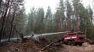 В Туве продолжается борьба с лесными пожарами