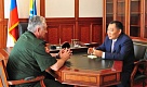 Глава Тувы   и командующий  войсками Центрального военного округа обсудили  важнейшие вопросы взаимодействия 