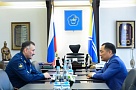 Глава Тувы с заместителем Главкома ВКС РФ обсудил вопросы развития региональной авиации