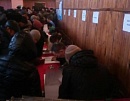 На границе России и Монголии в  селе Хандагайты (Тува) активно проходит голосование за Президента РФ